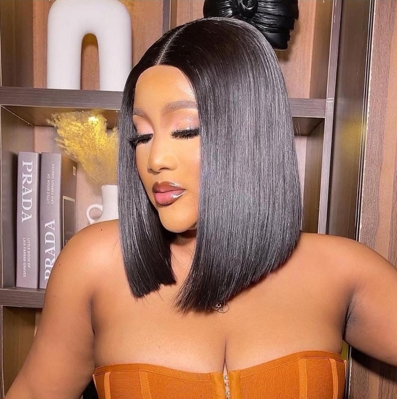 Short Bob Wig Human Hair 4X4 T Part Lace Bob Wigs for Black Women